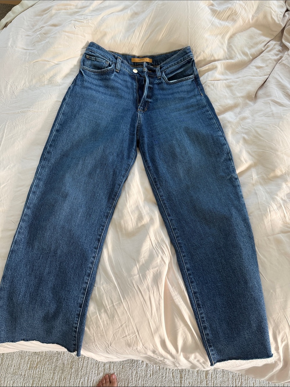 Joe's Jeans Dark Blue Wide-Leg High-Rise Denim
